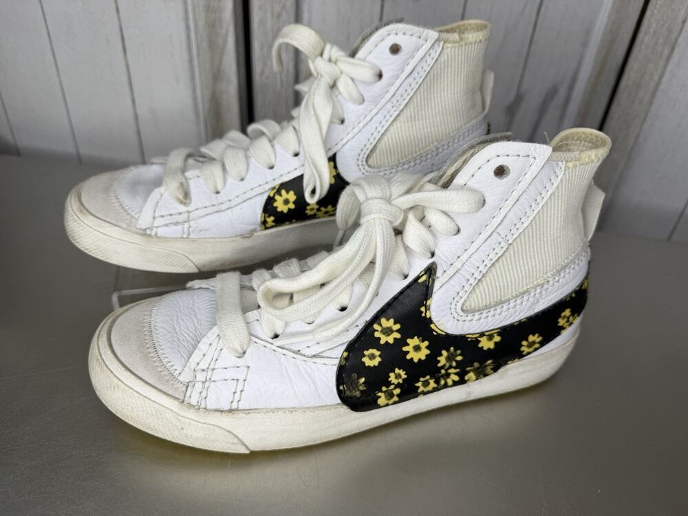 Nike Blazer Mid 77 Jumbo HND Shoes Men’s Sz 8 White Floral Swoosh DQ7639-100